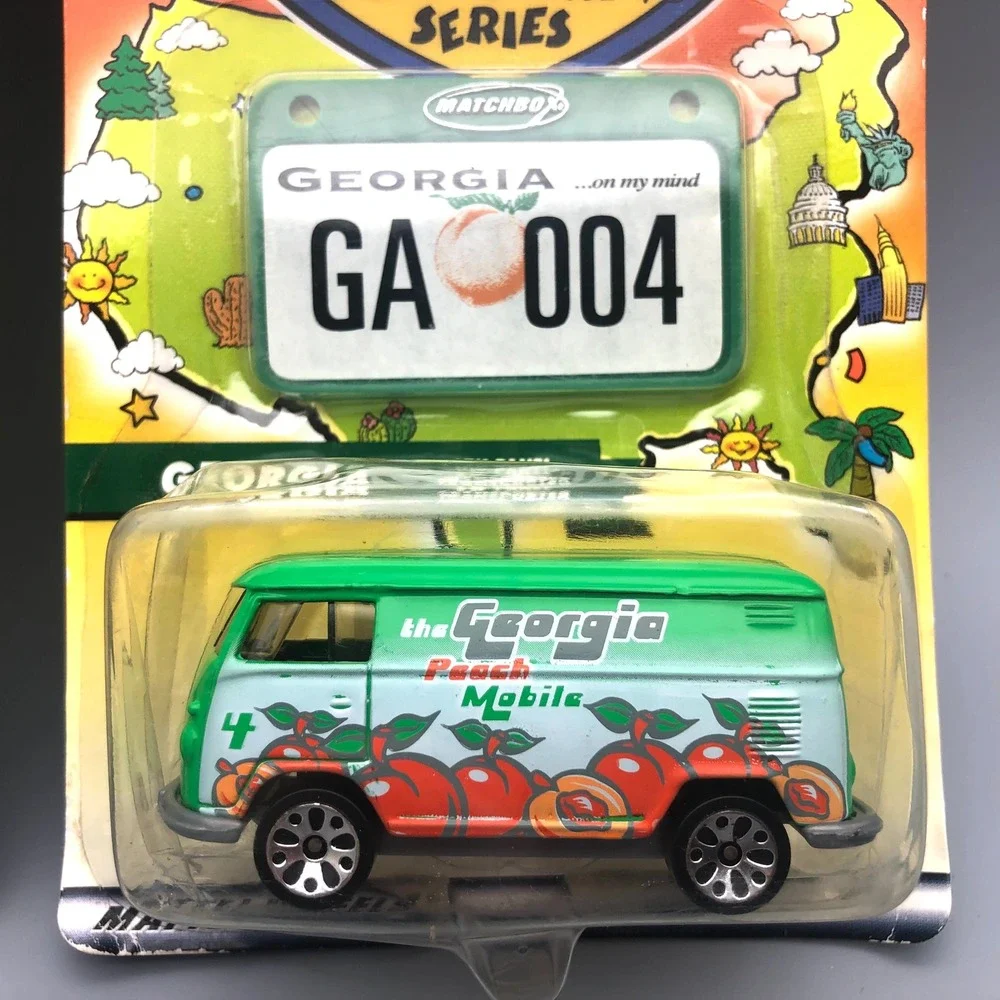 Matchbox Across America 50th Birthday Massachusetts VW Beetle, Georgia Panel Van